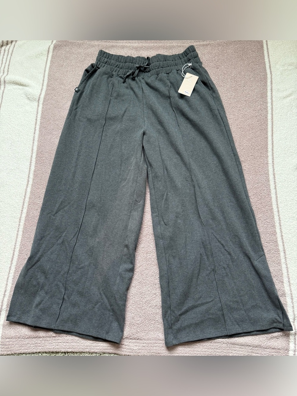 NEW - Popflex - SAMPLE - Perfect Plane Pants - Petite - Charcoal Heather